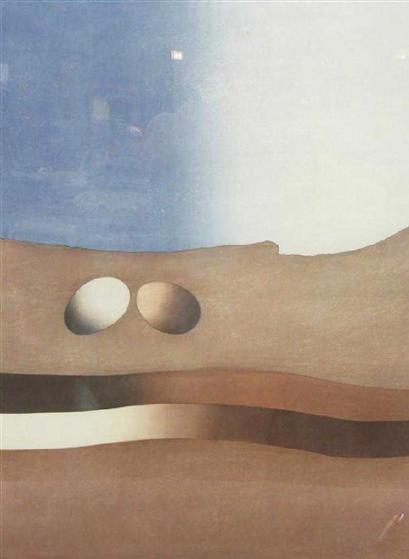 Two Spheres in Space B by Ansei Uchima